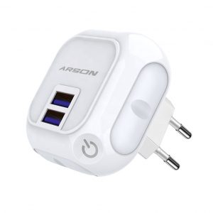 ARSON AN-W18 wall charger and touch bedside lamp